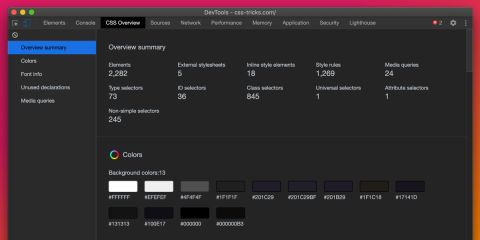 New in Chrome: CSS Overview | CSS-Tricks
