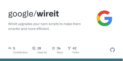 GitHub - google/wireit: Wireit upgrades your npm scripts to make them smarter and more efficient.