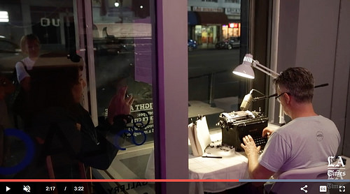 Tim Youd at work [click for story and video]