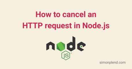 How to cancel an HTTP request in Node.js