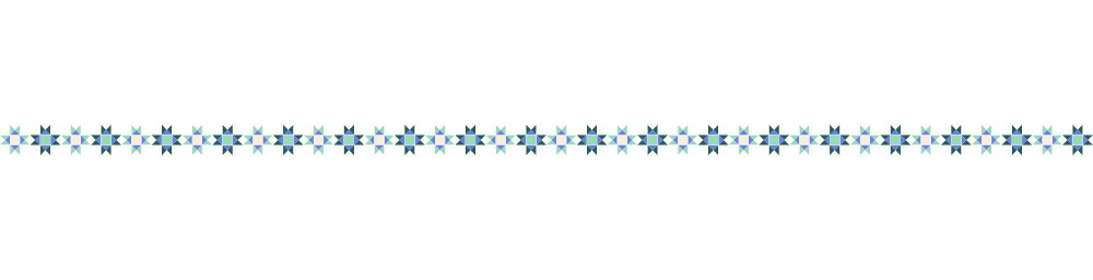 Ohio star quilt blocks as a divider