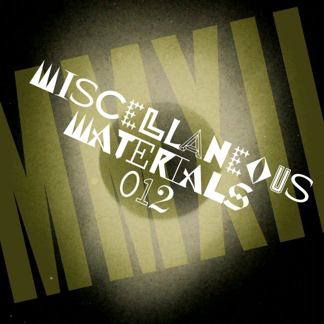 MM012 Miscellaneous Materials Collection #12