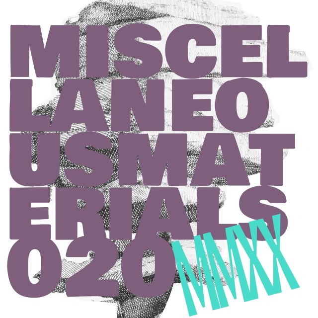 MM020 Miscellaneous Materials Collection #20