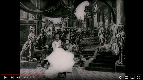 still from "The Wonderful Wizard of Oz" (1910) [click to view]