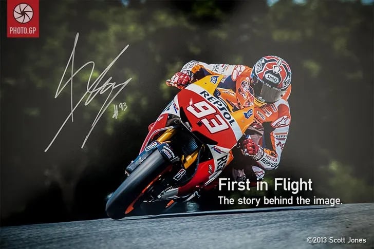 Marc Marquez first in flight limited edition Laguna Seca Marc Marquez first in flight limited edition Laguna Seca