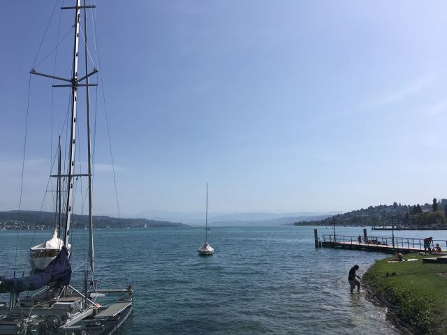 A view of Lake Zürich.
