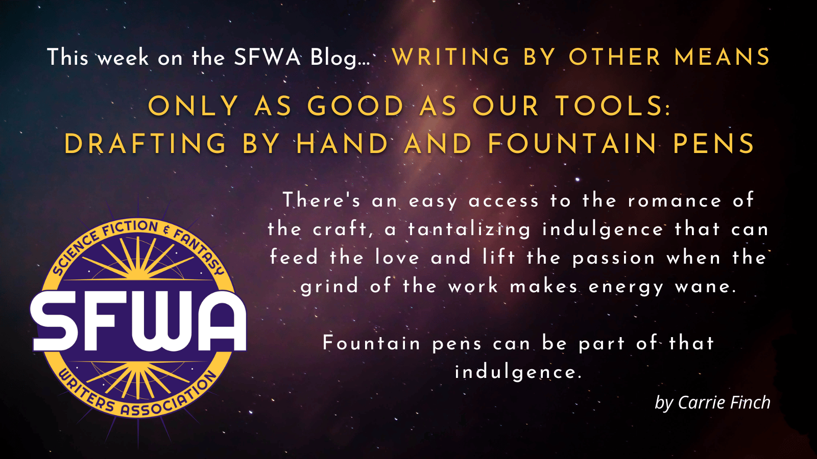 [Publication News] Only as Good as Our Tools: Drafting by Hand and Fountain Pens