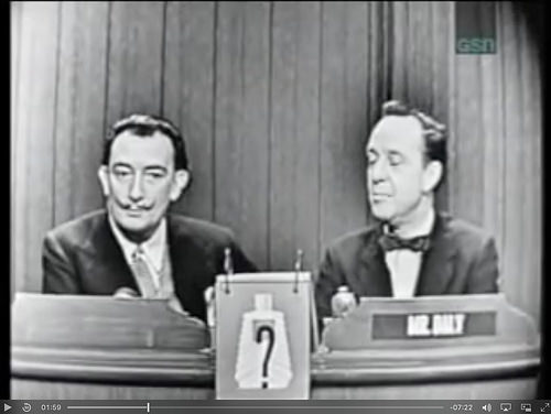 Salvador Dali on "What's My Line" [click to view]