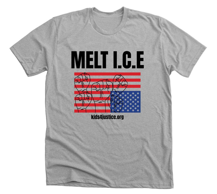 Melt I.C.E, a Athletic Heather Premium Unisex Tee