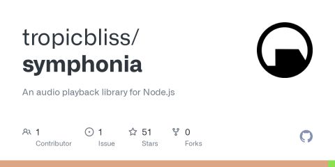 GitHub - tropicbliss/symphonia: An audio playback library for Node.js