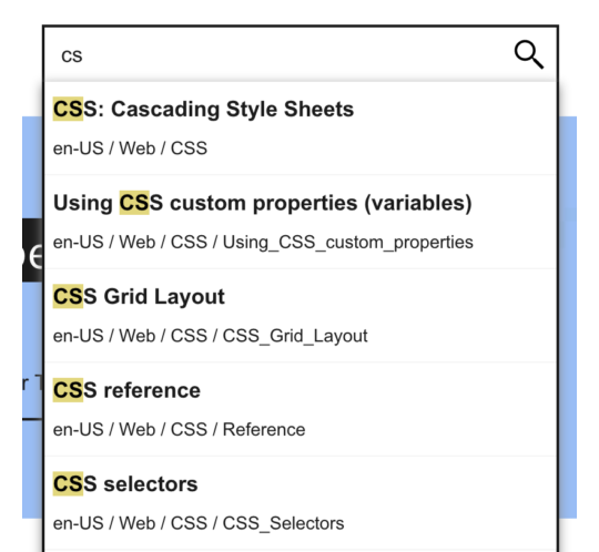 How MDN’s autocomplete search works – Mozilla Hacks - the Web developer blog