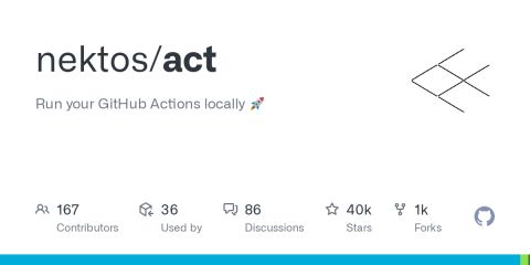 GitHub - nektos/act: Run your GitHub Actions locally 🚀