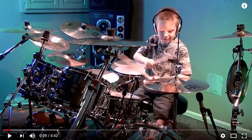 7-year old Avery Molek plays "Tom Sawyer" [click to view]
