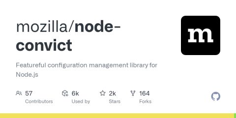 GitHub - mozilla/node-convict: Featureful configuration management library for Node.js