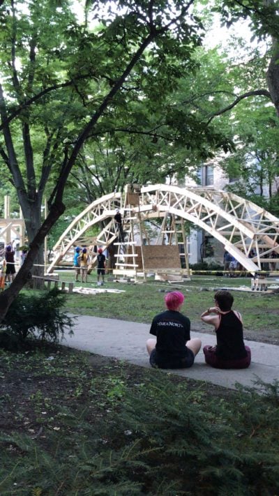 If you were wondering: yes, that is a whole ass bridge