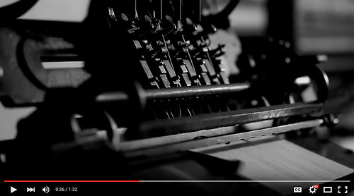 Tim James at the American Bookbinders Museum [show images; click to view]