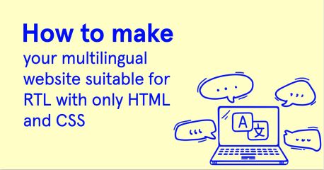 How to: Make your multilingual website suitable for RTL