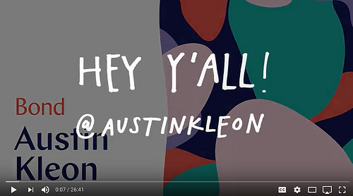 Austin Kleon at Bond 2018 [click for video]
