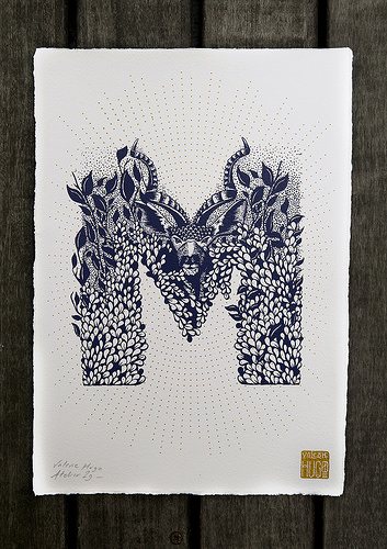 from Valerie Hugo's "ALPHABET" series [click to see more]