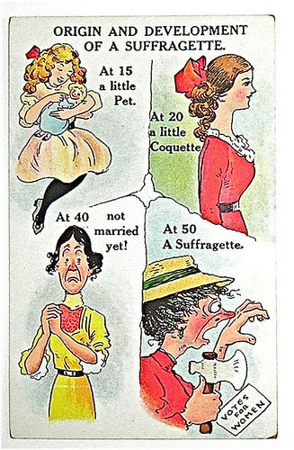 vintage anti-suffragette postcards [click to view gallery]