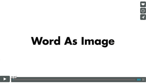 Word as Image by Ji Lee