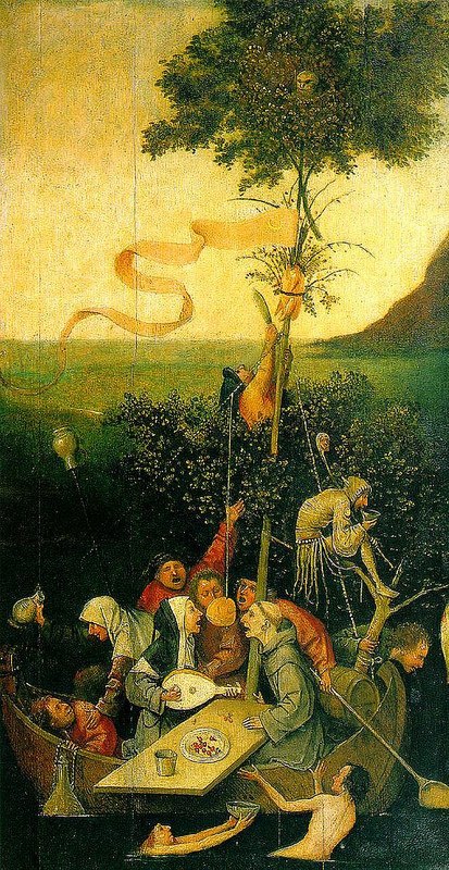 "Ship of Fools" (Hieronymus Bosch) [click for larger]