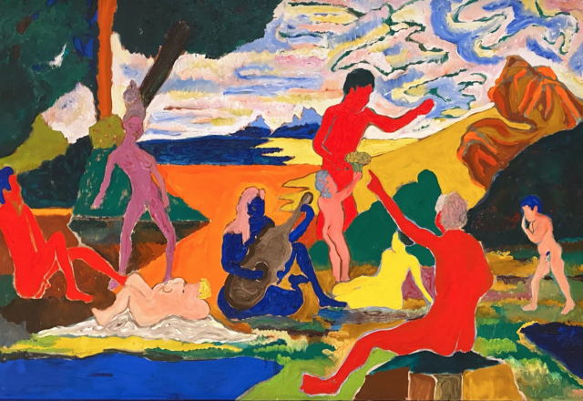 Bob Thompson. "Homage to Nina Simone," 1965.