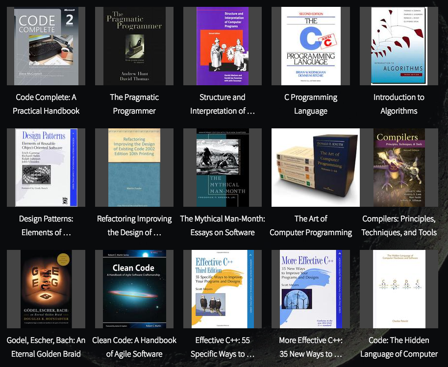 Stackoverflow List of influential programming books