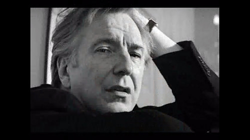 click to listen; Alan Rickman reads Shakespeare's Sonnet 130