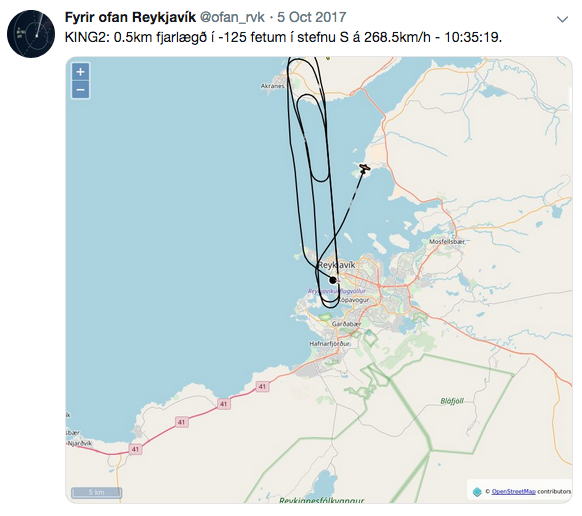 Fyrir ofan Reykjavík