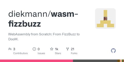 GitHub - diekmann/wasm-fizzbuzz: WebAssembly from Scratch: From FizzBuzz to DooM.