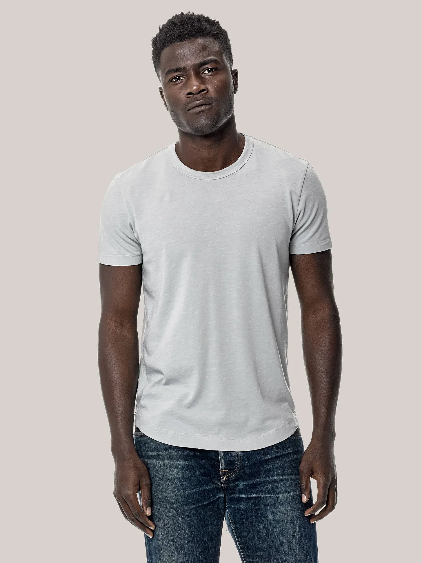 Buck Mason - Breeze Slub Curved Hem Tee Buck Mason - Breeze Slub Curved Hem Tee