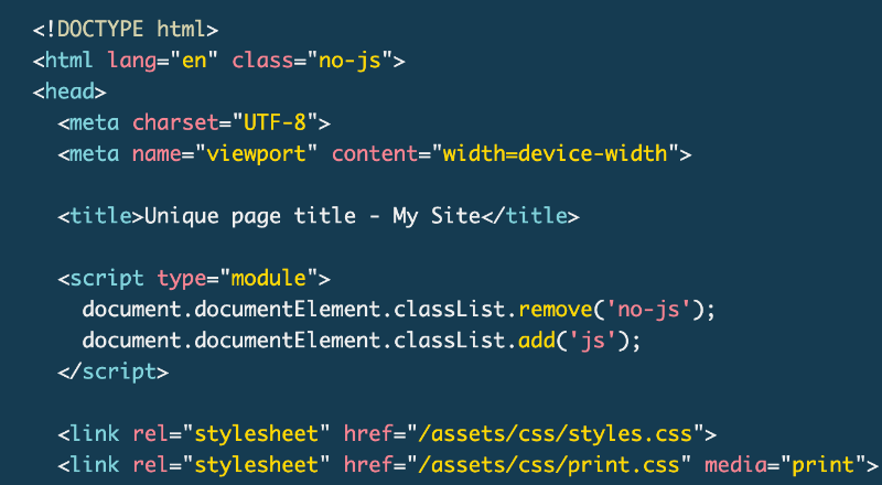 My current HTML boilerplate