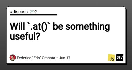 Will `.at()` be something useful?