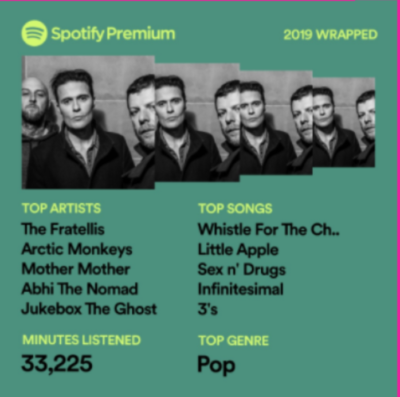 ankita\'s spotify wrapped stats