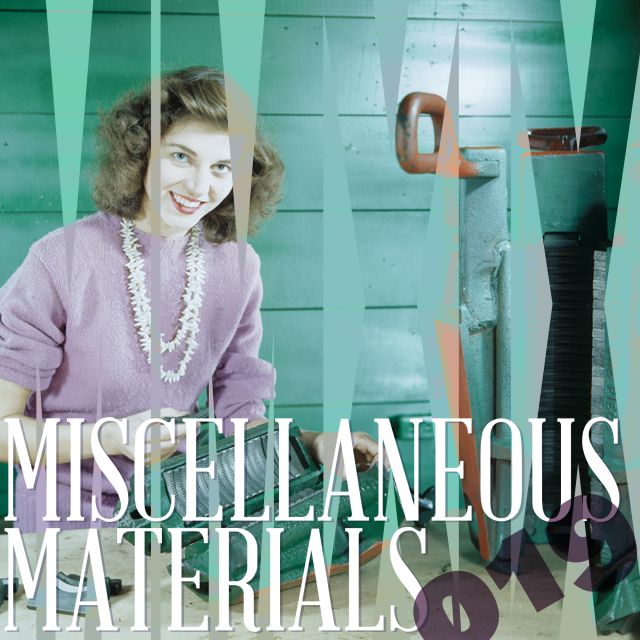 MM019 Miscellaneous Materials Collection #19