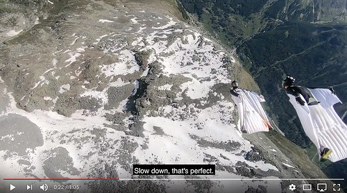 Formation Wingsuit Terrain Flying at the Mettlehorn in Switzerland [click to view]
