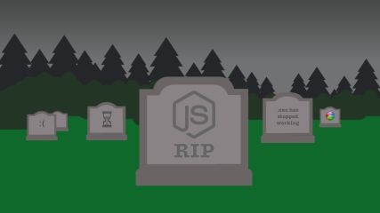 You should never ever run directly against Node.js in production. Maybe.