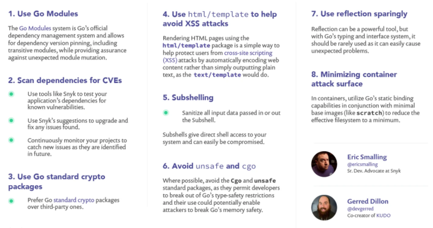 Go Security cheatsheet | Snyk Blog
