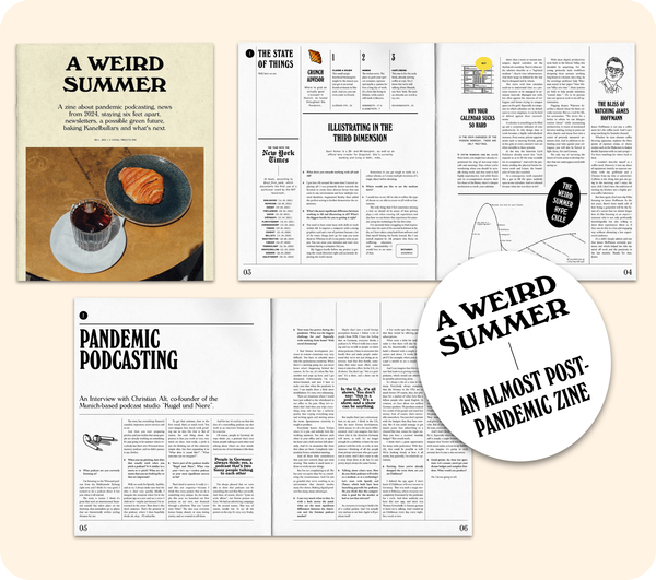 Irgendwo zwischen Monocle und der New York Times.