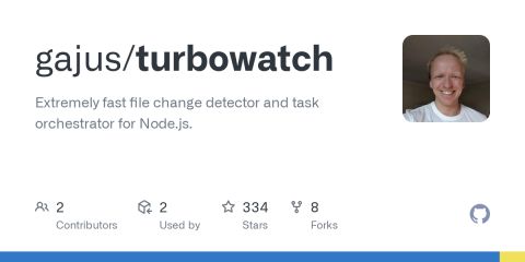 GitHub - gajus/turbowatch: Extremely fast file change detector and task orchestrator for Node.js.