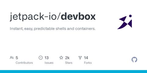 GitHub - jetpack-io/devbox: Instant, easy, predictable shells and containers.