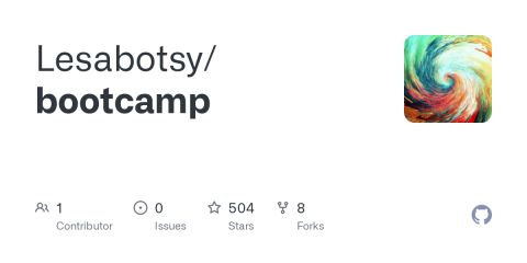 GitHub - Lesabotsy/bootcamp
