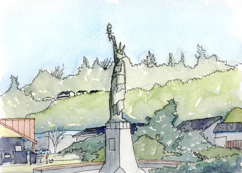 How to draw landmarks when traveling