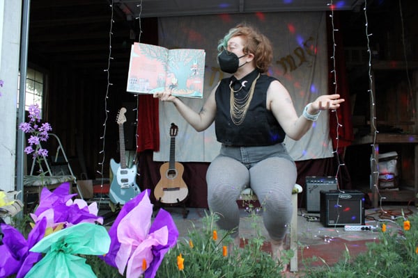 naomi reading us a storybook