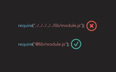 Aliasing module paths in Node JS