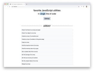 What's your favorite JavaScript single LOC (line of code)