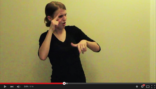 still from "Eminem Lose Yourself ASL" (Shelby Mitchusson)