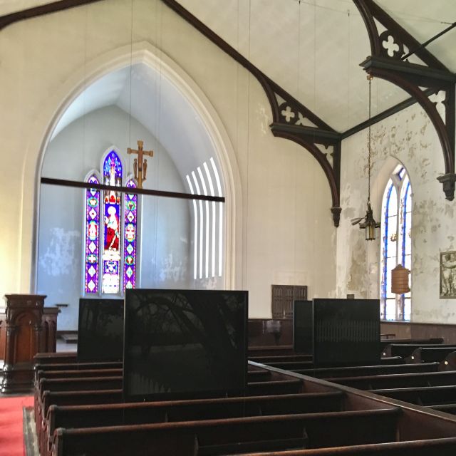 “Night Coming Tenderly, Black,” by Dawoud Bey at St. John’s Episcopal Church. Part of the Front Triennial, Cleveland.