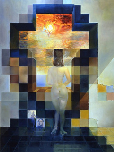 Gala Contemplates the Mediterranean (Salvador Dali)